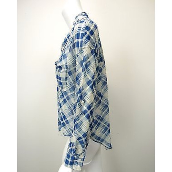 COPY - Free People sheer button down top - Picture 3 of 6